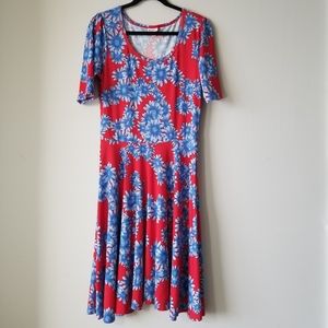 LuLaRoe Floral Print Maxi Dress